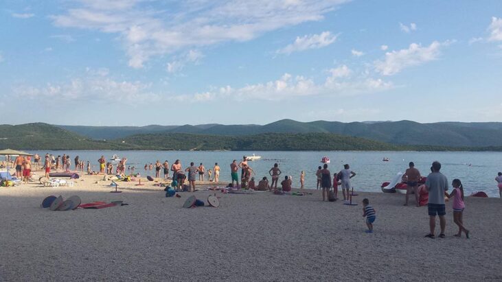 Dupin na plaži u Kleku