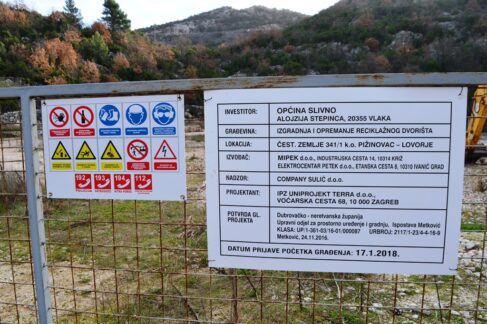 Reciklažno dvorište Slivno, početak radova 01