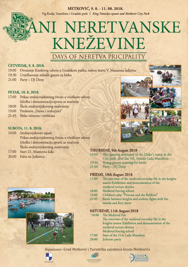 Dani neretvanske knezevine - plakat