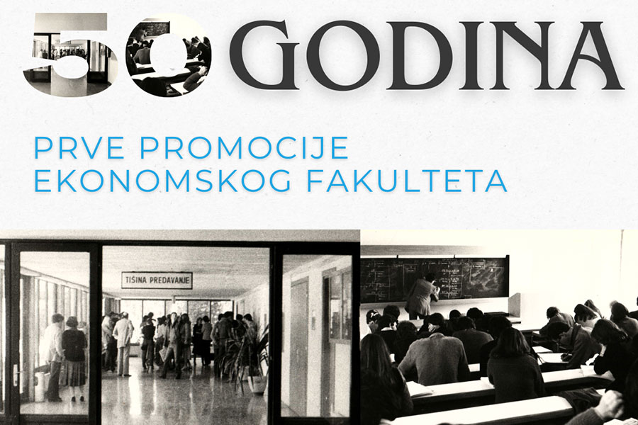 Vizual 50 godina prve promocije Ekonomski fakultet