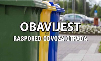 Obavijest komunalni otpad raspored odvoza