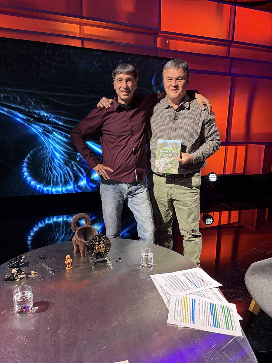 Krešimir Mišak i Miško Erak u emisiji Na rubu znanosti