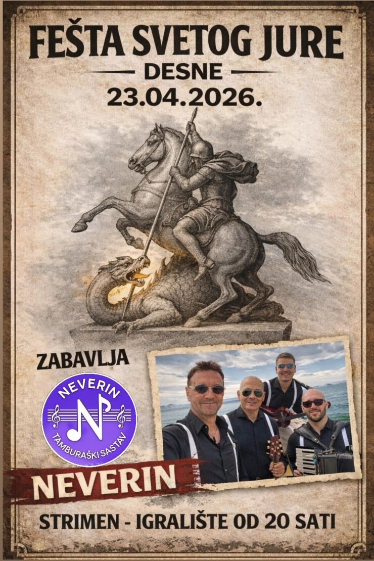 Plakat: Proslava blagdana sv. Jure u Desnama