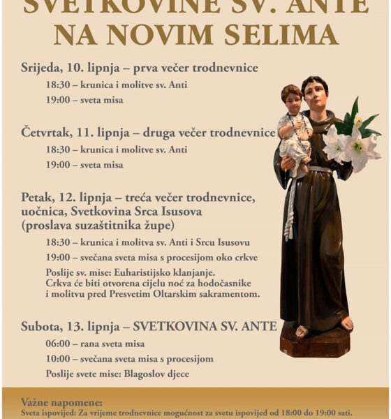 Trodnevnica sv Anti Nova Sela