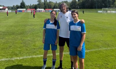 Ana Primorac,Eva Tomašević i trener Duško Mijoč - Dule